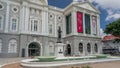 The Victoria Theatre and Concert Hall is a performing arts center in the Central Area of Singapore timelapse hyperlapse.