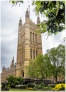 Victoria Tower and the Parliament building in London