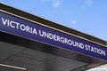 Victoria Underground Station in London, UK Royalty Free Stock Photo