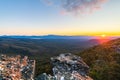 Victoria Valley and Lake Wartook stunning view from the summit of Reed Lookout Royalty Free Stock Photo