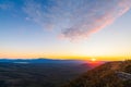 Victoria Valley sunset view from the Reed Lookout, Grampians Mountains Royalty Free Stock Photo