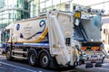 Environmentally Friendly Electric Refuse Collection Vehicle Victoria Street London