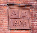 Victorian ad 1900 date sign