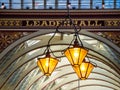 Victorian architecture of the Leadenhall market in London Royalty Free Stock Photo