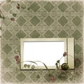 Victorian background with stamp-frames Royalty Free Stock Photo