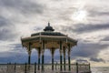 The Victorian bandstand near the beach in Brighton Royalty Free Stock Photo