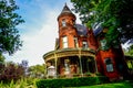 Victorian Brick Bed and Breakfast Home Royalty Free Stock Photo