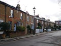 Victorian Brick Cottages in Sandycombe Road in Twickenham