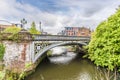 A Victorian Bridge over the River Kelvin in Glasgow Royalty Free Stock Photo