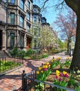 Victorian Brownstones in Boston Back Bay