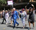 Victorian brunch Order of Australia members marching during 2019 Australia Day Parade in Melbourne
