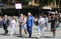 Victorian brunch Order of Australia members marching during 2019 Australia Day Parade in Melbourne