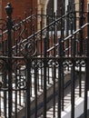 Victorian cast iron railing / fence. Royalty Free Stock Photo