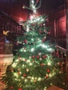 A Victorian Christmas tree and decorations