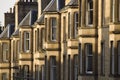 Victorian colony homes made of sandstone in Edinburgh, Scotland