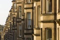 Victorian colony homes made of sandstone in Edinburgh, Scotland