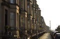 Victorian colony homes made of sandstone in Edinburgh, Scotland