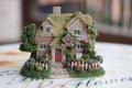 Victorian Cottage Miniature resin made Souvenir