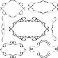 Victorian design elements set Royalty Free Stock Photo