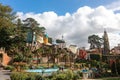 Italianate architecture of the Portmeirion Village in Wales.