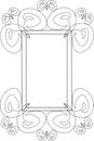 Victorian Dots frame Royalty Free Stock Photo