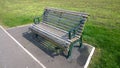 Victorian and Edwardian Cast Iron Bench in Dartmouth park, West Bromwich Royalty Free Stock Photo