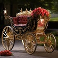 Victorian Elegance: Horse-drawn Carriages in Ornate Decor