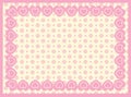 Victorian Eyelet Copy Space Background with Border