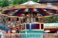 Victorian fairground carousel ride (Motion Blur)