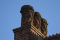 Victorian fancy chimney pots Royalty Free Stock Photo