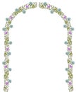 Victorian floral arch Royalty Free Stock Photo
