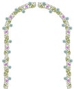 Victorian floral arch