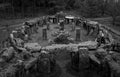 Standing stones of the Druids Plantation in Nidderdale