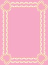 Victorian Frame With Eyelet, Copy Space and Stripe