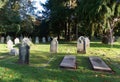 English Cemetery with Victorian Gravestones