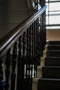 Victorian Handrail on Tenement Stairs Royalty Free Stock Photo