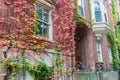 Victorian homes from street in Boston Royalty Free Stock Photo