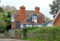 Victorian house on the hill Royalty Free Stock Photo