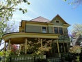 Victorian house with wrap-around porch Royalty Free Stock Photo