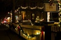 Victorian houses at Christmas Royalty Free Stock Photo