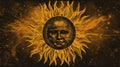 Victorian-inspired Lithography: Sun In Stencil-like Imagery