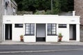 Victorian ladies and gents toilets Art Deco style white and black sign