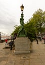Victorian lamp post on Chelsea Embankment