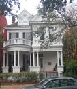 Victorian Mansion in New Orleans' French Quarter Royalty Free Stock Photo