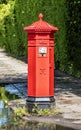 Victorian Penfold pillar box in Cheltenham, Gloucestershire, England, UK Royalty Free Stock Photo