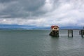 Victorian pier at Mumbles in Swansea Bay Royalty Free Stock Photo