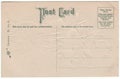 Victorian 1910 Post Card Back Green Font
