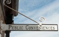 Public Conveniences Sign Royalty Free Stock Photo