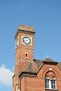 Victorian red brick clock tower Royalty Free Stock Photo