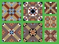 Victorian Seamless Patterns Set Royalty Free Stock Photo